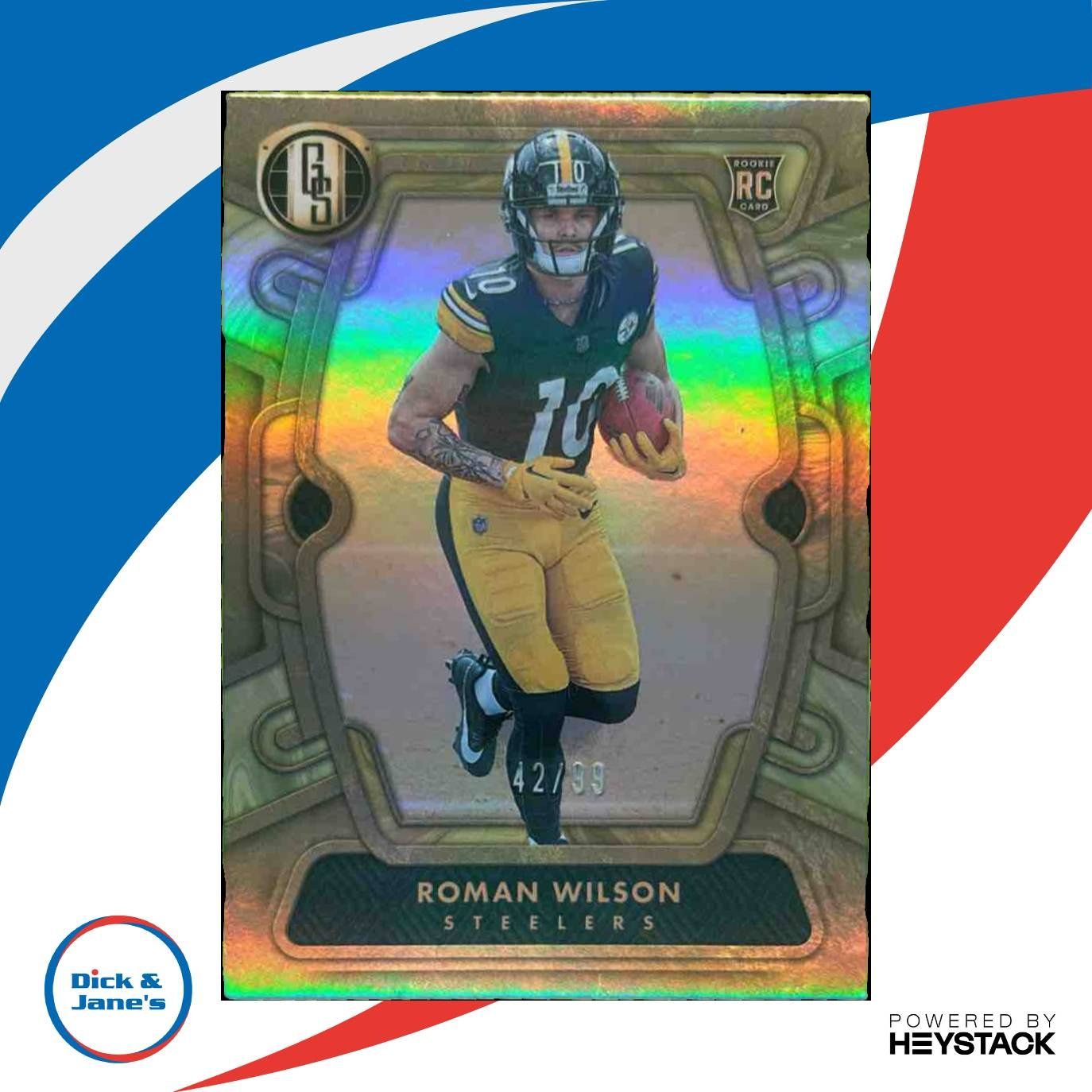2024 Panini Gold Standard Roman Wilson 42/99 #148 RC Pittsburgh Steelers